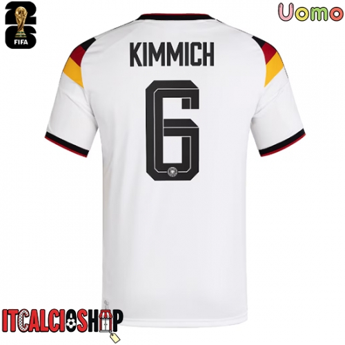 Germania Joshua Kimmich #6 Prima Maglia Mondiali 2026 Manica Corta